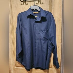 Milano Uomo Elegant Blue Dress Shirt for Formal Occasions